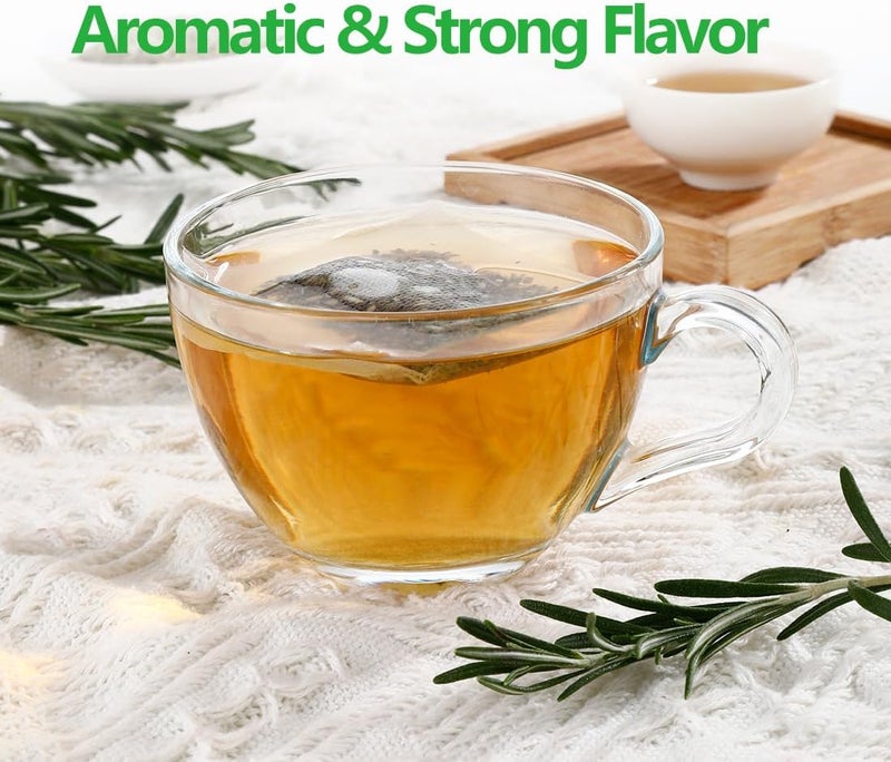 ULTHMOK Premium Rosemary Leaf Tea Bags - 100% Natural Rosemary Leaves, Caffeine Free, 100 Bags - Image 2