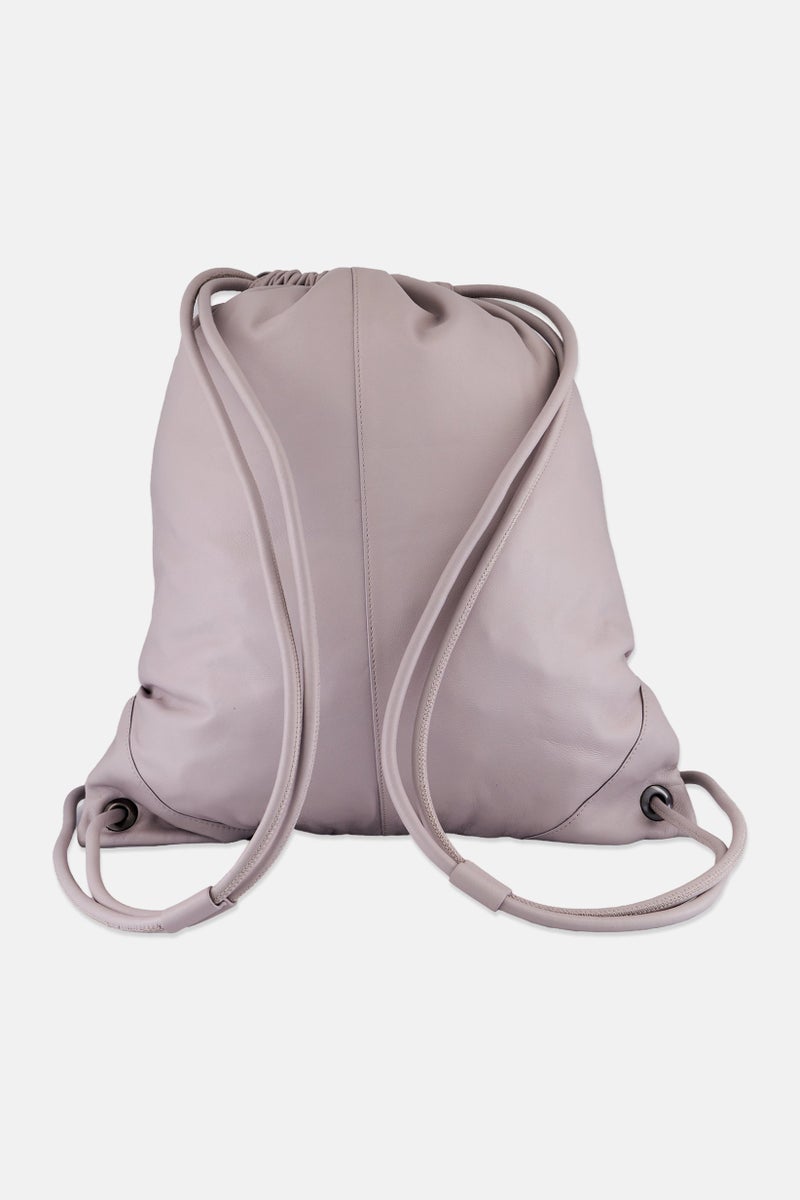 ESPRIT Women Brand Logo Drawstring Backpack 47 H x 41 L x 2 W cm, Light Grey - Image 2