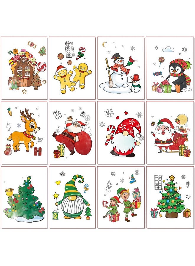 D-FantiX 48Pack Christmas Coloring Book for Kids, Christmas Party Favors for Kids, Holiday Activities Gift for Boys Girls, Xmas Treats Prizes Stockings Goodie Bags Stuffer Filler Party Supplies - Image 5