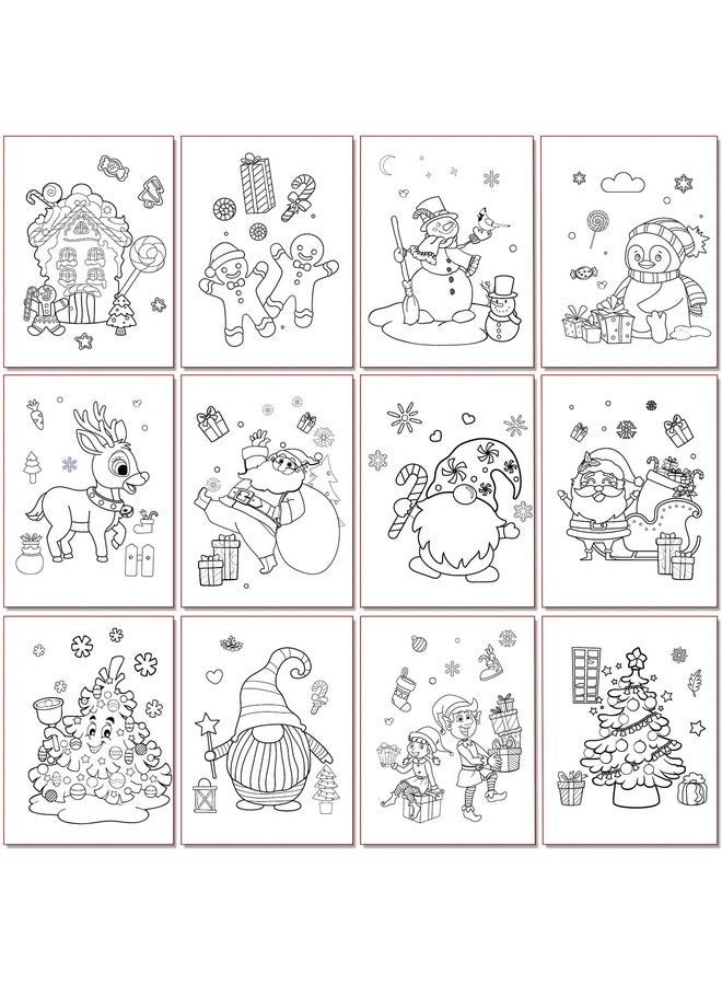 D-FantiX 48Pack Christmas Coloring Book for Kids, Christmas Party Favors for Kids, Holiday Activities Gift for Boys Girls, Xmas Treats Prizes Stockings Goodie Bags Stuffer Filler Party Supplies - Image 4