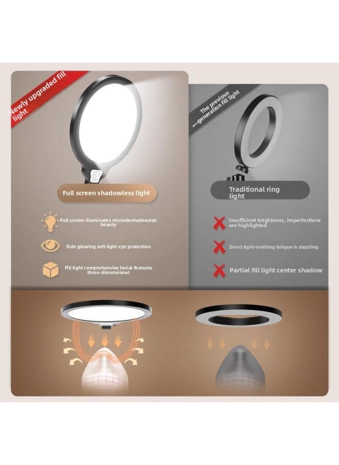 Generic - Full Screen Live Light Supplement Professional Soft Light Tender Skin Beauty Lamp Anchor Dedicated Desktop Floor Mobile Phone Lighting Lamp-Specifications:[highlight Version] 35cm Floor Fill Light - Image 1