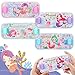 SevenQ Handheld Water Games 4 Packs Mermaid Theme Water Toss Ring Game Aqua Toy Water Ring Game for Kids Handheld Stocking Stuffers - Image 3