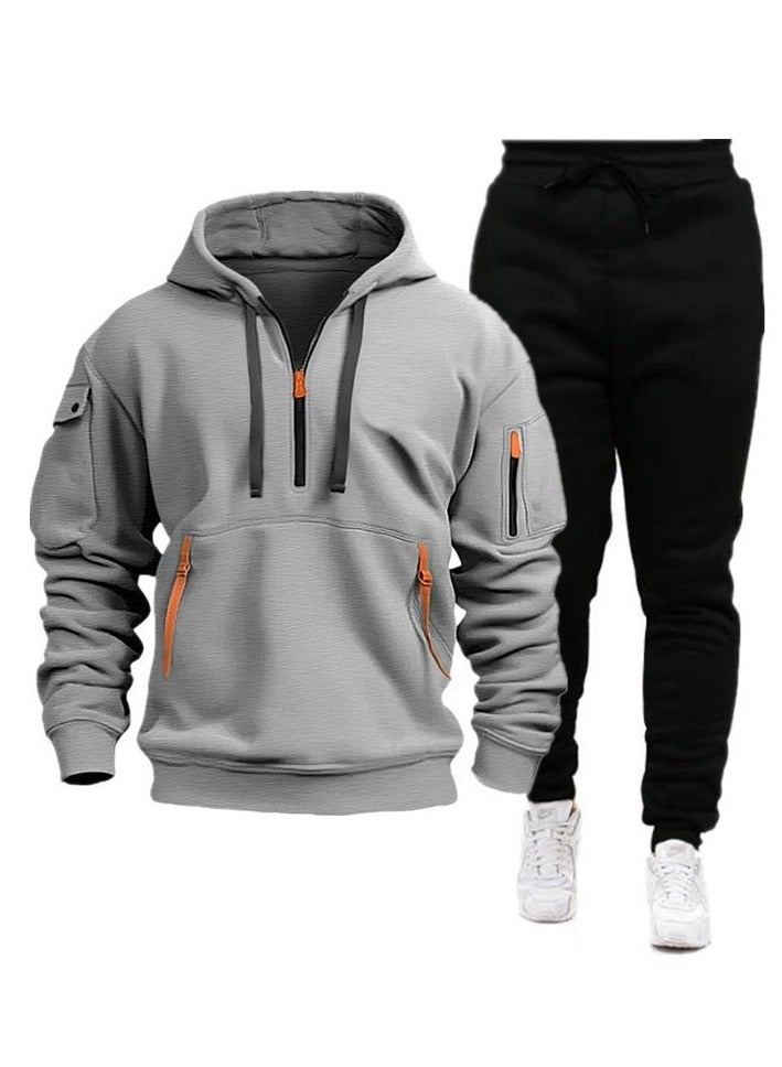 KUYING New Autumn Winter Sports Hoodie Set - Image 1