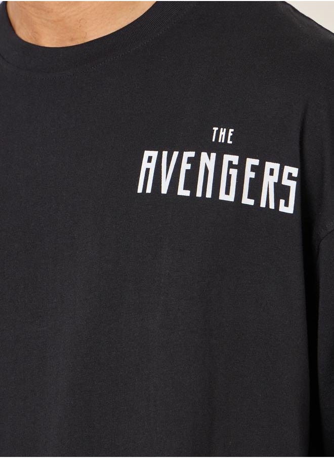 Styli Styli Front and Back Avenger Print Boxy T Shirt  - Image 4
