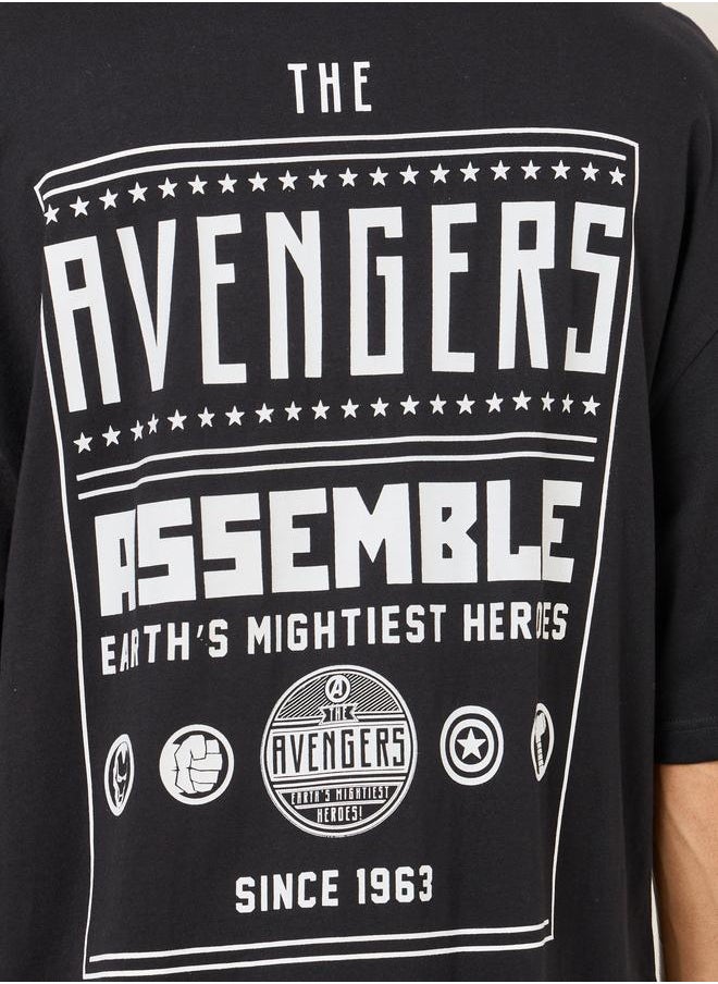 Styli Styli Front and Back Avenger Print Boxy T Shirt  - Image 5