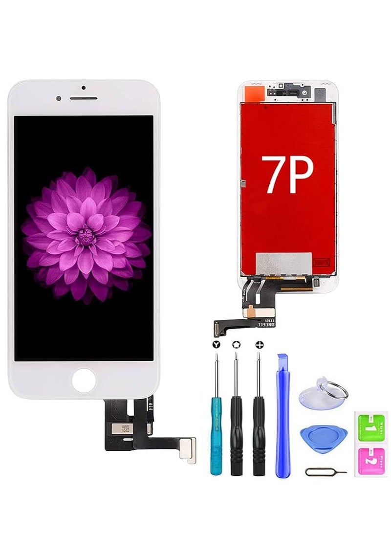 zy - Replacement LCD Screen For Apple iPhone 7 Plus White - Image 1