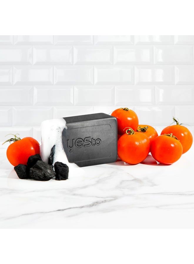 Yes to Tomatoes Clear Skin Activated Charcoal Bar Soap 7 oz (Pack of 6) - Image 5