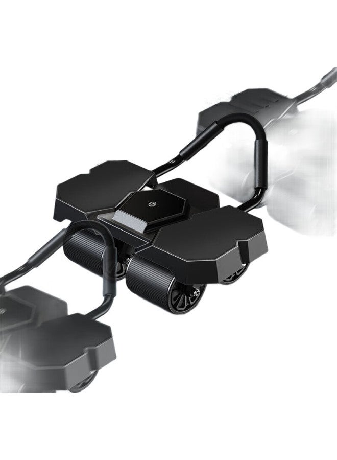 JD.com Fitness Ab Wheel Roller Automatic Rebound Elbow Support Abdominal Wheel Plank Support Fitness Equipment Men And Women Ab Roller - Image 3