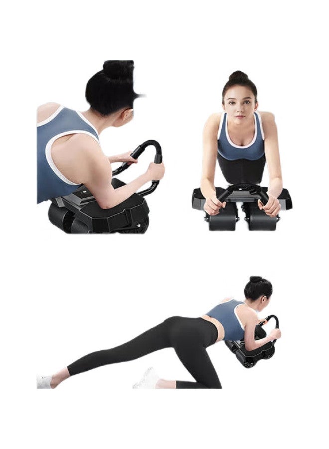 JD.com Fitness Ab Wheel Roller Automatic Rebound Elbow Support Abdominal Wheel Plank Support Fitness Equipment Men And Women Ab Roller - Image 1
