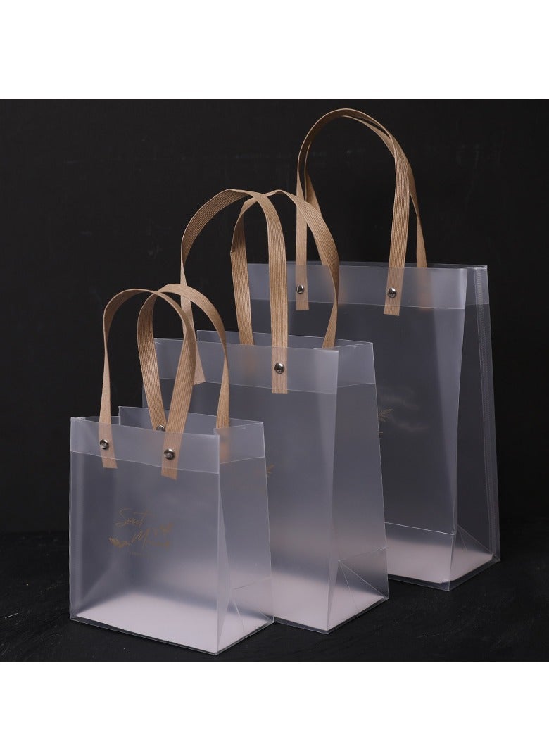Transparent PP frosted PVC gift bag, waterproof beautiful handbag cosmetic bag  - Image 2