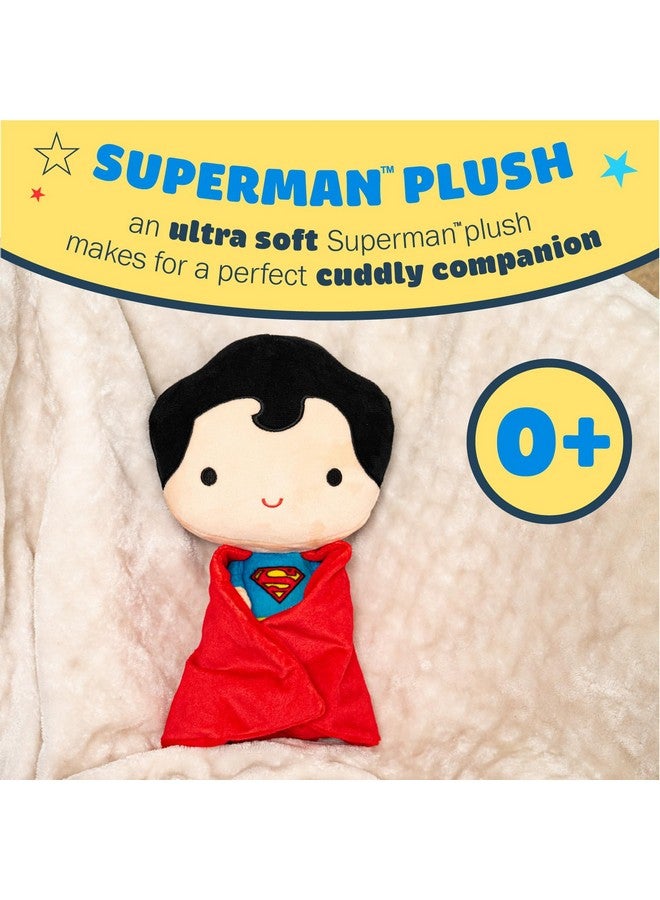 KIDS PREFERRED DC Comics Superman Soft Huggable Stuffed Animal Cute Plush Toy for Toddler Boys and Girls, Gift for Kids, Man of Steel 11.5 inches - Image 2