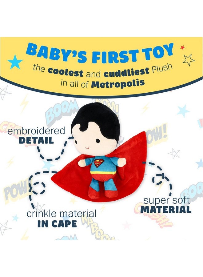 KIDS PREFERRED DC Comics Superman Soft Huggable Stuffed Animal Cute Plush Toy for Toddler Boys and Girls, Gift for Kids, Man of Steel 11.5 inches - Image 3