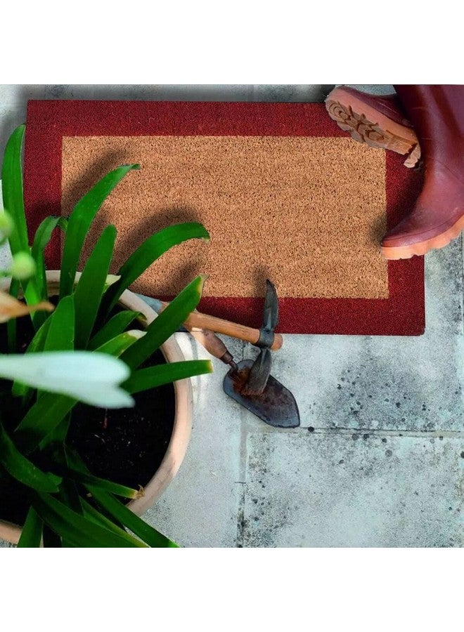 لوانس دواسة باب مستطيلة من ألياف جوز الهند بني وأحمر 33 × 60 سم 1400733 - Image 4