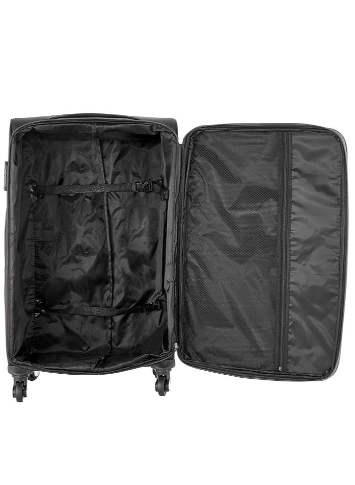 بولو طقم حقائب سفر 3 قطع مقاس 20/24/28 من بولو بعجلات دوارة -اسود - Image 3