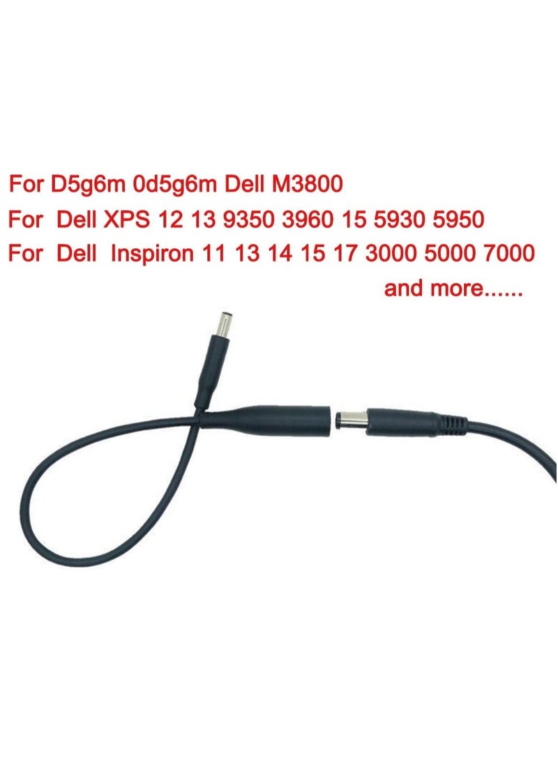 Ntech 2 pieces pack  Dell charger power adapter connector Cable DC jack /Female 7.4mm x 5.0mm to 4.5mm x3.0mm Male Compatible for Dell Hp - Image 3