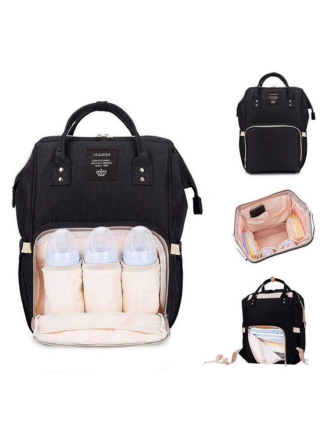 Styleys Baby Diaper Bag Travel Organizer Backpack (S11035A_Black)  - Image 1