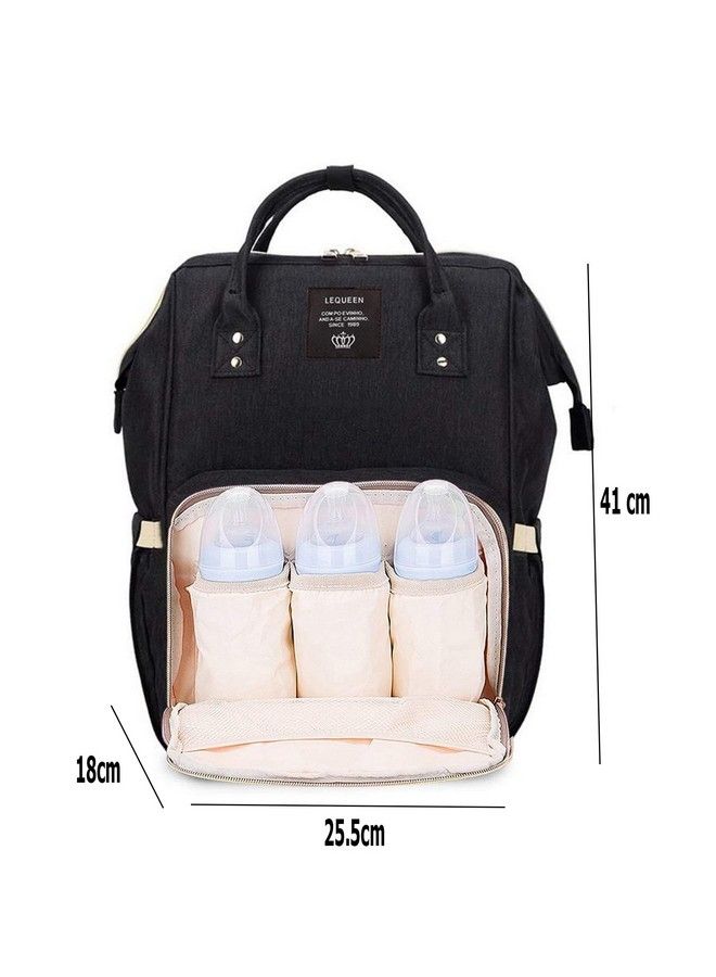 Styleys Baby Diaper Bag Travel Organizer Backpack (S11035A_Black)  - Image 5