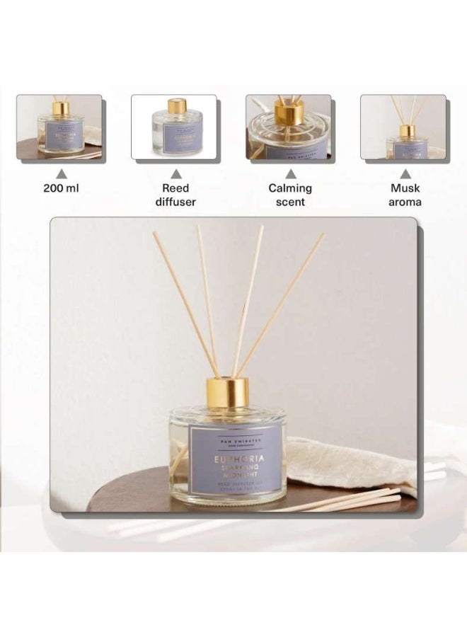Pan Home Euphoria Sparkling Midnight Reed Diffuser 200ml - Clear - Image 4