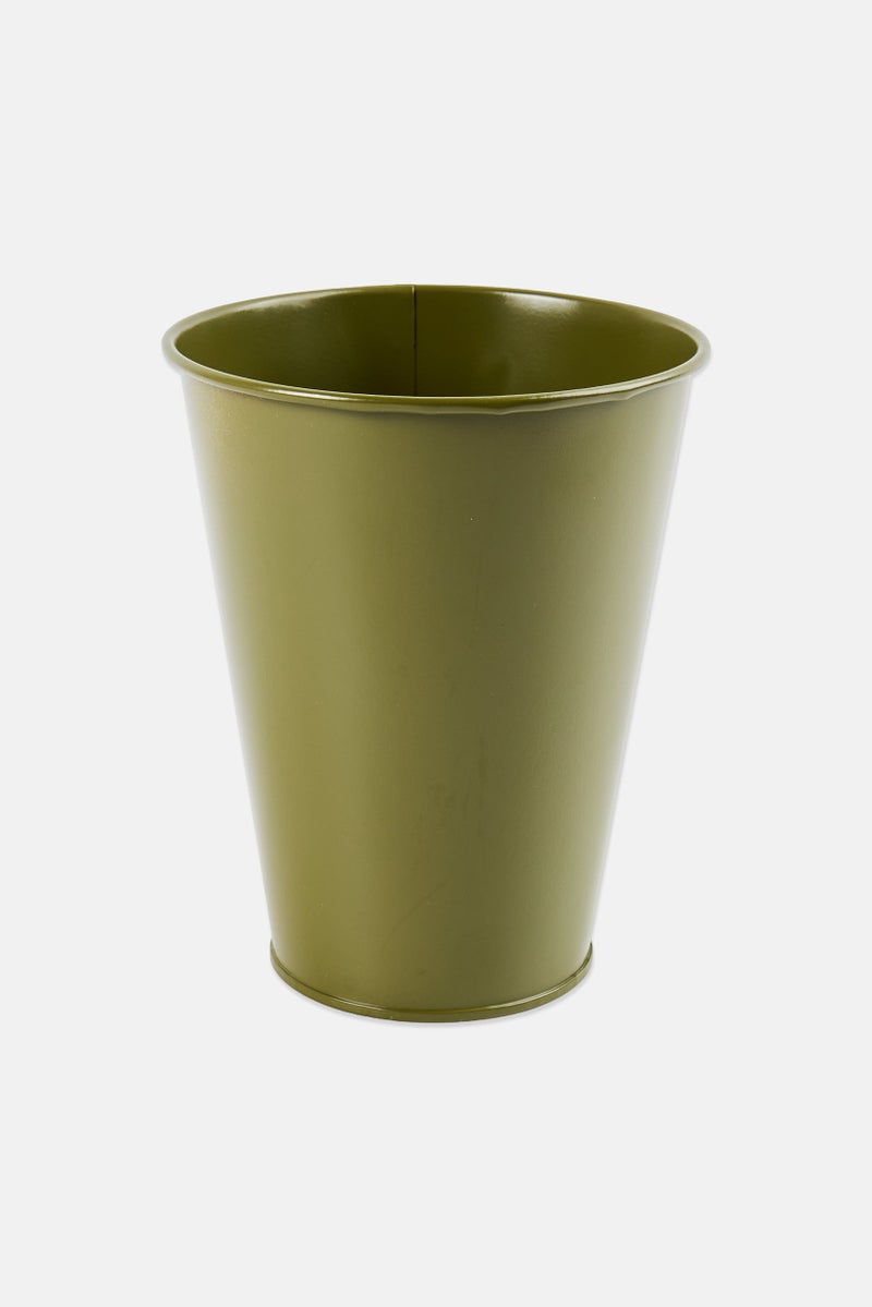 Muy Mucho Metal Pot, Olive - Image 1