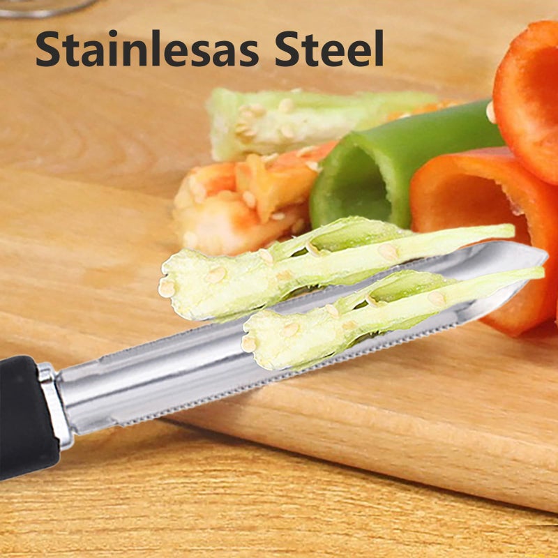 Asanta Jalapeno Pepper Corer Stainless Steel Zucchini Cucumber Corers Pepper Seed Remover Tool - Image 5