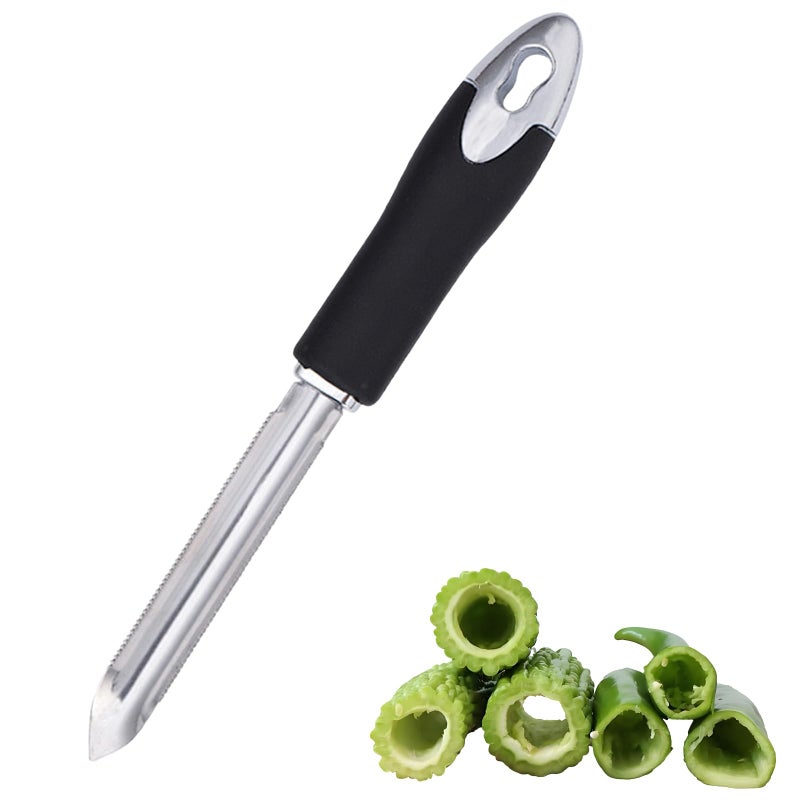 Asanta Jalapeno Pepper Corer Stainless Steel Zucchini Cucumber Corers Pepper Seed Remover Tool - Image 1