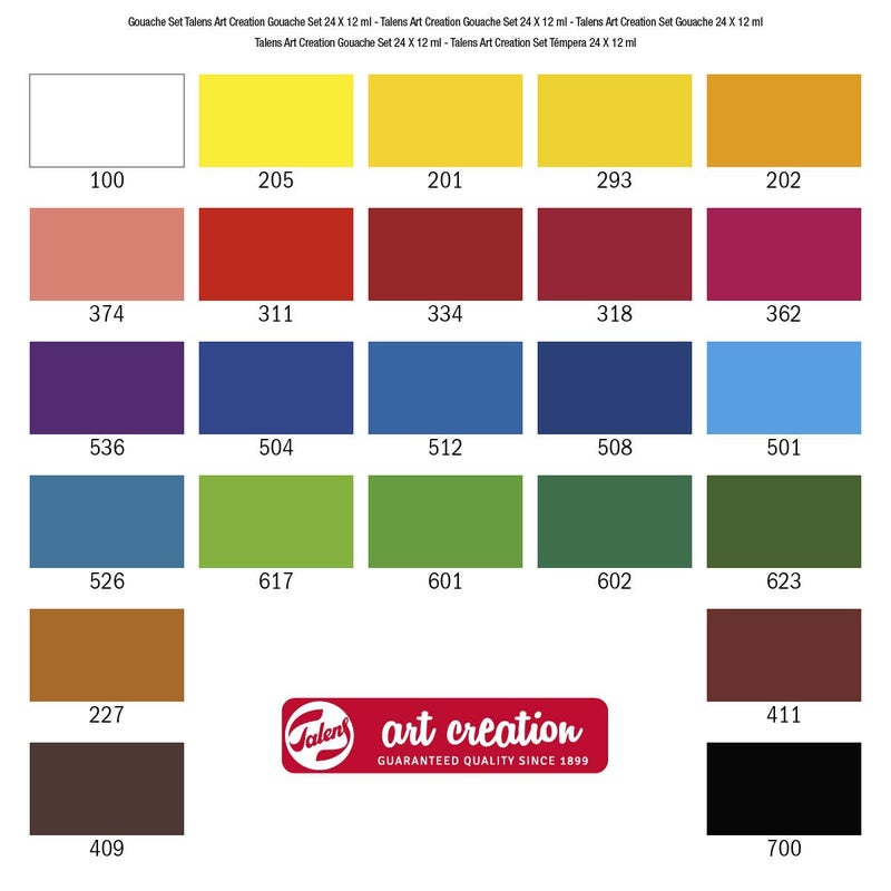Talens Talens ROYAL Art Creation Artists' Colours, 24x12ml, Gouache - Image 4