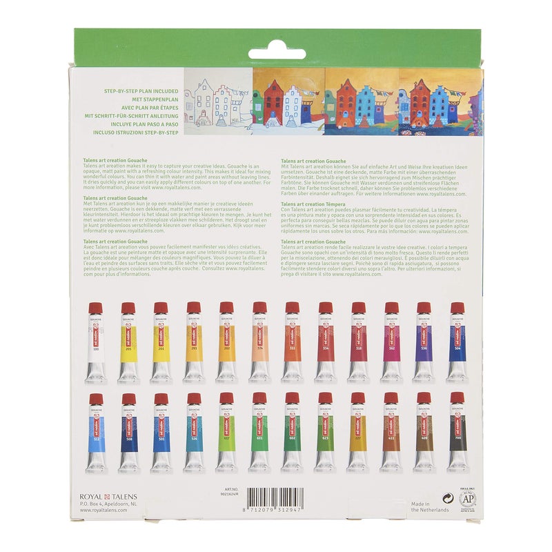 Talens Talens ROYAL Art Creation Artists' Colours, 24x12ml, Gouache - Image 2