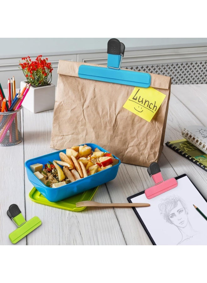 Relex Large Chip Clips, 9 Pack Air Tight Food Clips, Bag Sealing Clips with Good Grips Plastic Heavy Duty Seal Grips for Coffee Potato and Food Bags Assorted Sizes - Image 4