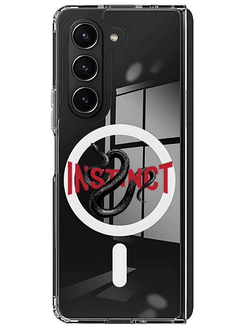 Theodor Magnetic Case for Samsung Galaxy Z Fold 5 Compatible with MagSafe Wireless Charging, Shockproof Phone Bumper Cover Instinct - Image 1