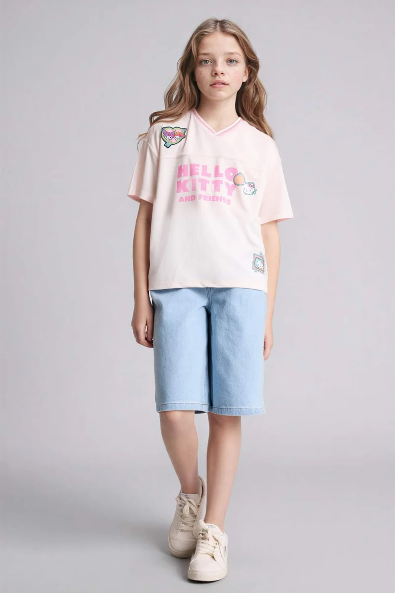 ديفاكتو Girl Hello Kitty Oversize T-Shirt