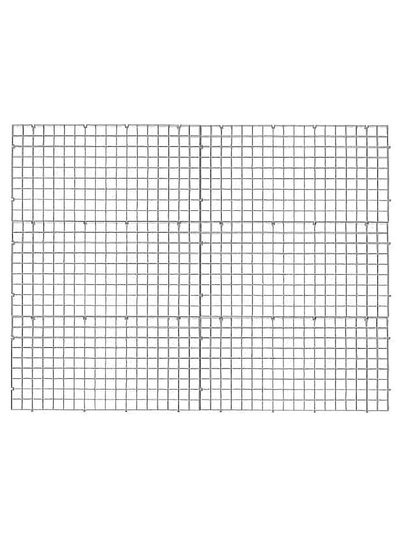 Y&D 6 PCS Aquarium Divider Filter Tray Egg Crate Fish Tank Bottom Isolation, White, 30 cm x 15cm  - Image 1