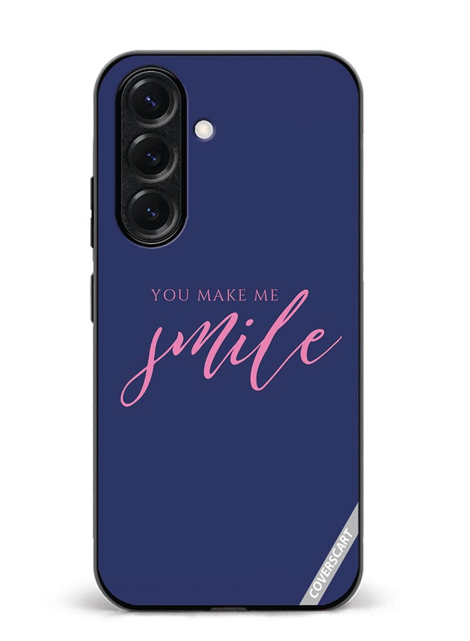 VR CREATIVE Protective Case Cover For Samsung Galaxy S25 You Make Me Smile Design Multicolour