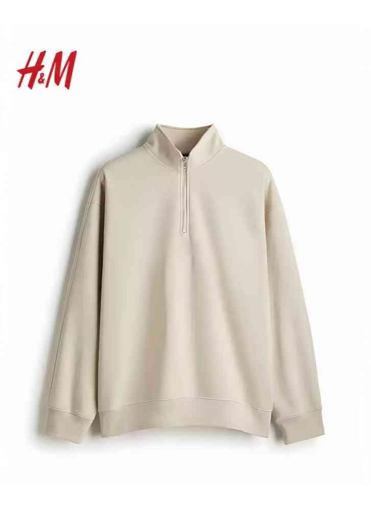 H and M - HM New Fashionable Casual Round Neck Loose American Long Sleeved Sweatshirt - Image 1