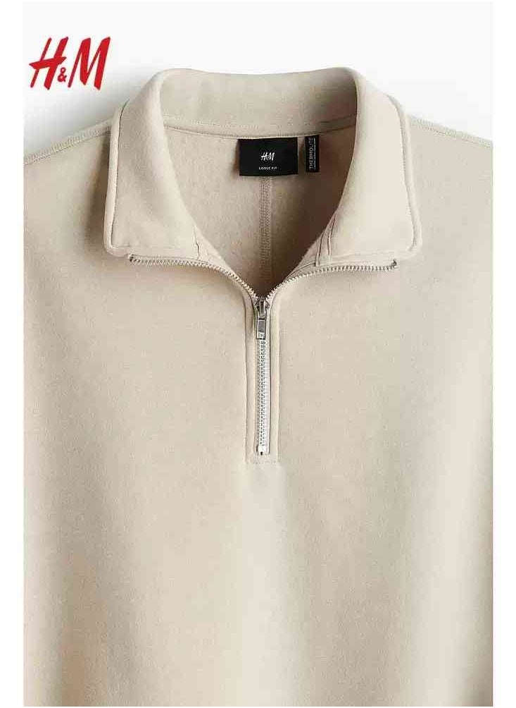H and M - HM New Fashionable Casual Round Neck Loose American Long Sleeved Sweatshirt - Image 1