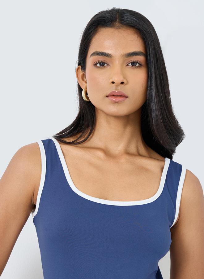 تايك تو بلوزة محبوكة بدون أكمام - Image 3