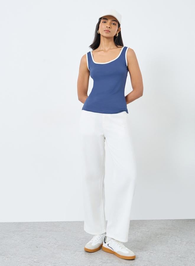 تايك تو بلوزة محبوكة بدون أكمام - Image 2