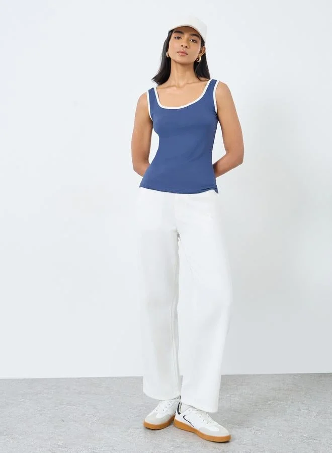 تايك تو بلوزة محبوكة بدون أكمام