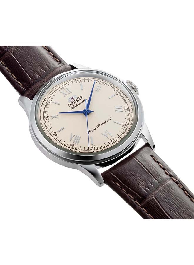 ORIENT Unisex ORIENT Classic BB00 Bambino 38 Roman RA-BB0003Y - Leather Unisex Mechanical 3 hands - Image 3