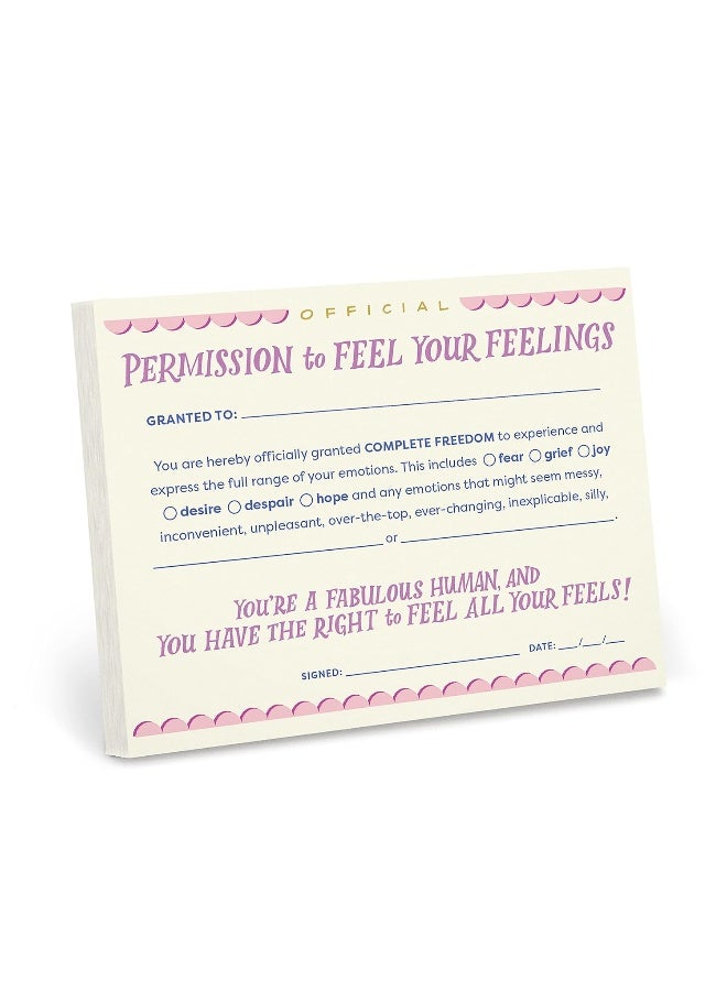 Feel 'em Em & Friends Permission to Feel Your Feelings Notepad | Best Price UAE ...