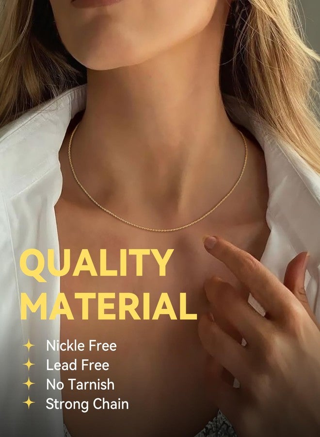 ChainsHouse Father's Day Gifts Rope Chain for Men Women, Stainless Steel Twisted Chain Necklace 1.5mm/2mm/3mm/3.8mm/6mm Width, Black/14K Gold Mens Rope Chains Jewelry 16"-30", Send Gift Box, 22 Inches - Image 2