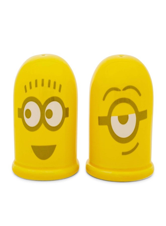 Silver Buffalo Despicable Me Minions Ceramic Salt and Pepper Shakers, Set of 2 | Spice Dispenser Storage Canisters - Image 1