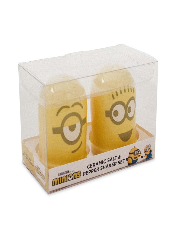 Silver Buffalo Despicable Me Minions Ceramic Salt and Pepper Shakers, Set of 2 | Spice Dispenser Storage Canisters - Image 2