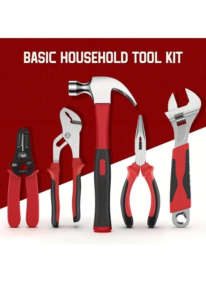 Generic 378pcs Home Tool Kit - Portable Full Set of Household and Automotive Repair Tools with Drawer Including Socket Wrench Set, Screwdriver Set, Metric Hex Keys, etc. - Complete Basic Tool Kit for Handyman, DIY, and Homeowners, Perfect Birthday or Holiday Gift for Relatives and Friends, Without Battery  - Image 5