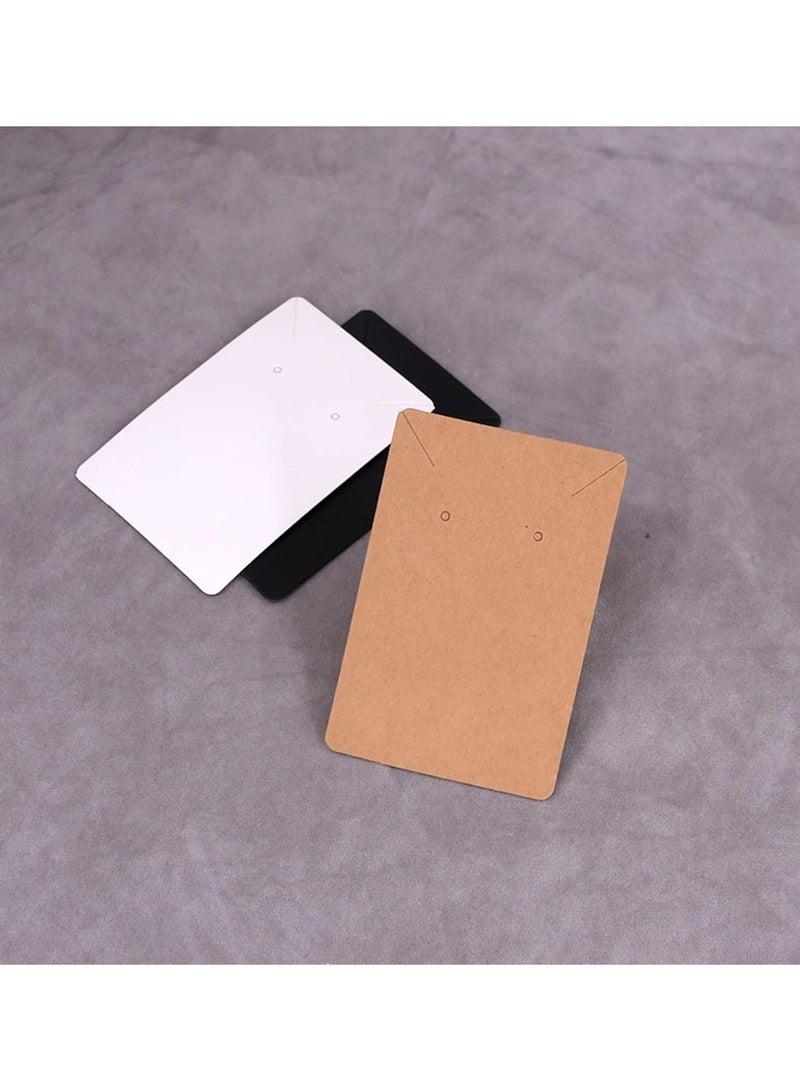 GGOOT 100PCS Earring Display Card Set, 50 PCS Kraft Earring Cards, Jewelry Display Cards Earring Holder Cards Jewellery Packaging Card Earring Tags with 50 PCS Self Seal Bags for Necklace Earrings  - Image 5