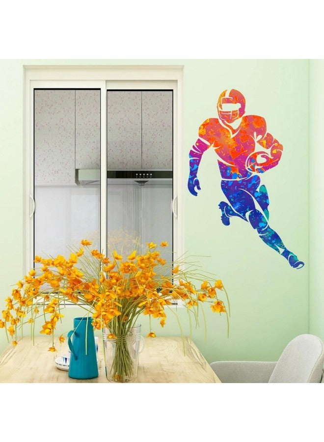 WOYINIS Watercolor Sport Player Wall Stickers Football Wall Decals Peel and Stick Sport Wall Decor Art Stickers for Kids Bedroom Playroom Office Classroom Decoration - Image 5