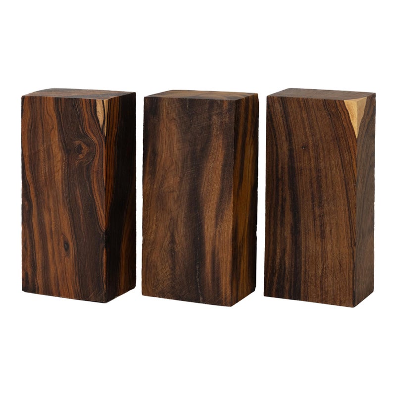 IECAP LLC Pack of 3 Hardwood Ironwood Blanks Exotic Wood  Woodchucks Wood  Hardwood Lumber  Natural Wood for DIY Crafts  Ironwood Lumber Turning Blanks  Size 6 x 3 x 2 inches