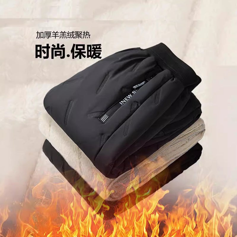Boys' Quilted Pants, Cold-Proof And Warm, Medium And Large Kidsren'S Velvet Thickeneded Pants, Boys' Leggings, New Winter Style - Image 3