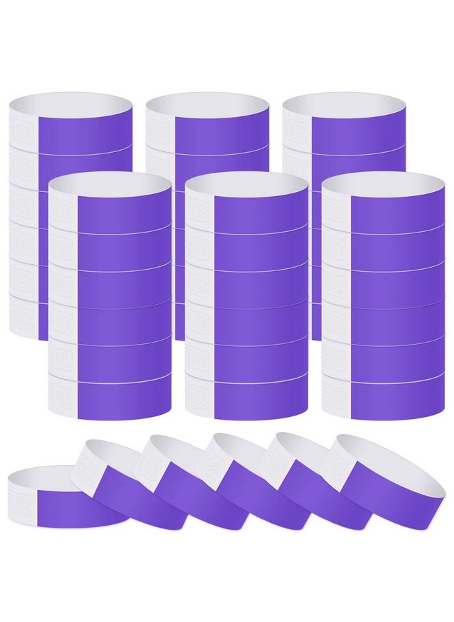 ASTARON - 200 Pcs Purple Paper Event Wristbands Arm Bands Event Bracelets For Party Events Clubs Concert Music Festival，Waterproof Lightweight - Image 1