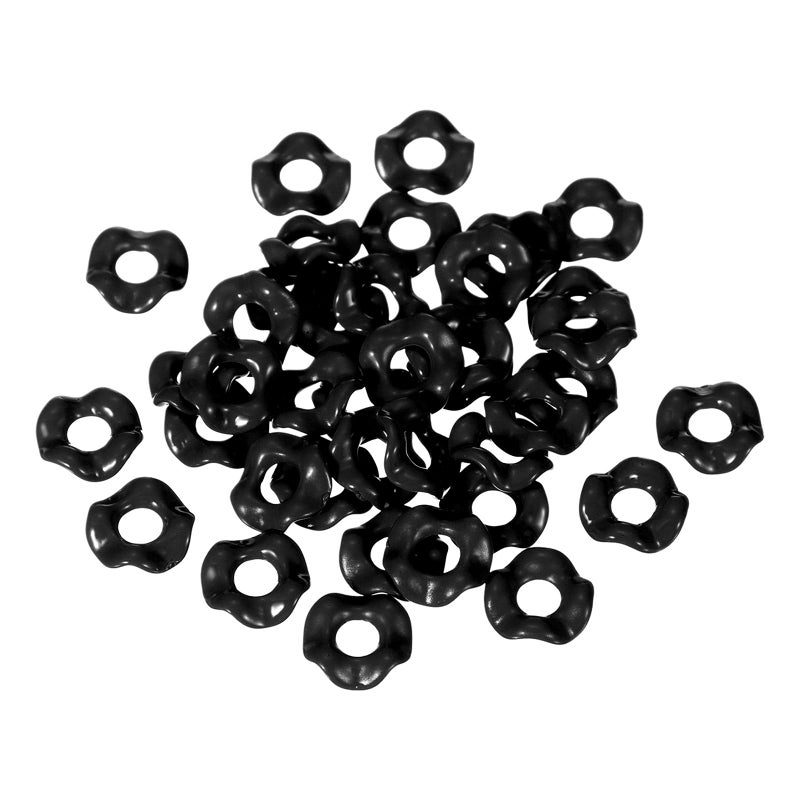 Black Wavy Spacers For Beaded Pens Jewelry Making DIY Crafts 30 Pcs - Image 2