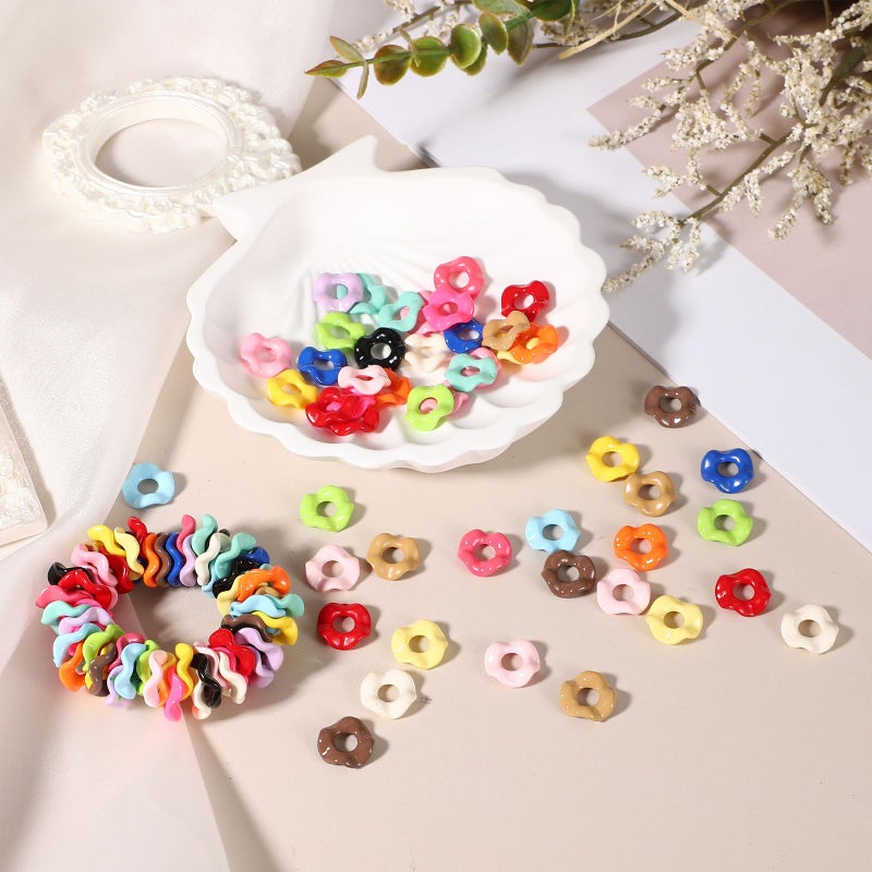 Black Wavy Spacers For Beaded Pens Jewelry Making DIY Crafts 30 Pcs - Image 5